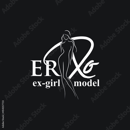 sexy girl model logo exclusive design inspiration