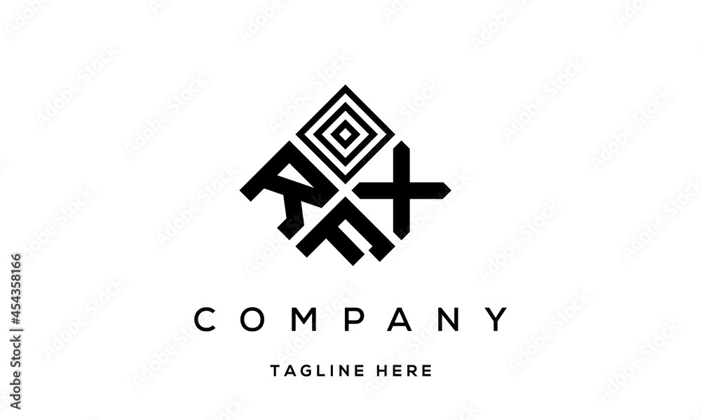 RXF three latter logo design RXF three latter logo design