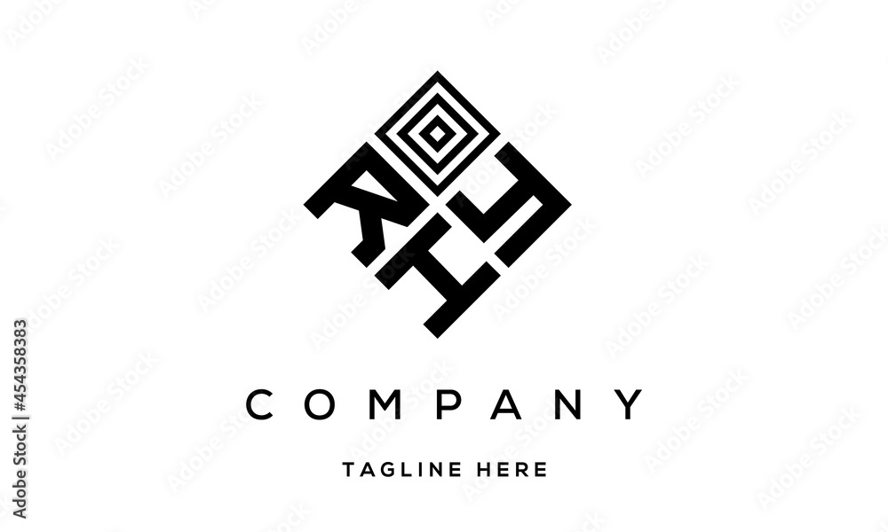 RYH three latter logo design RYH three latter logo design
