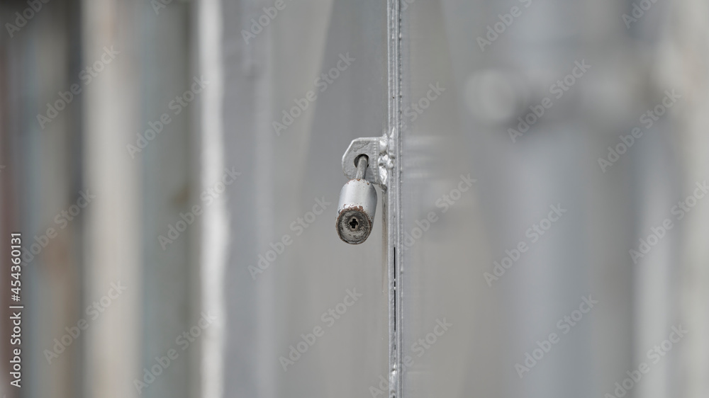 Detail of a door lock with a shallow depth of field Detail of a door lock with a shallow depth of field