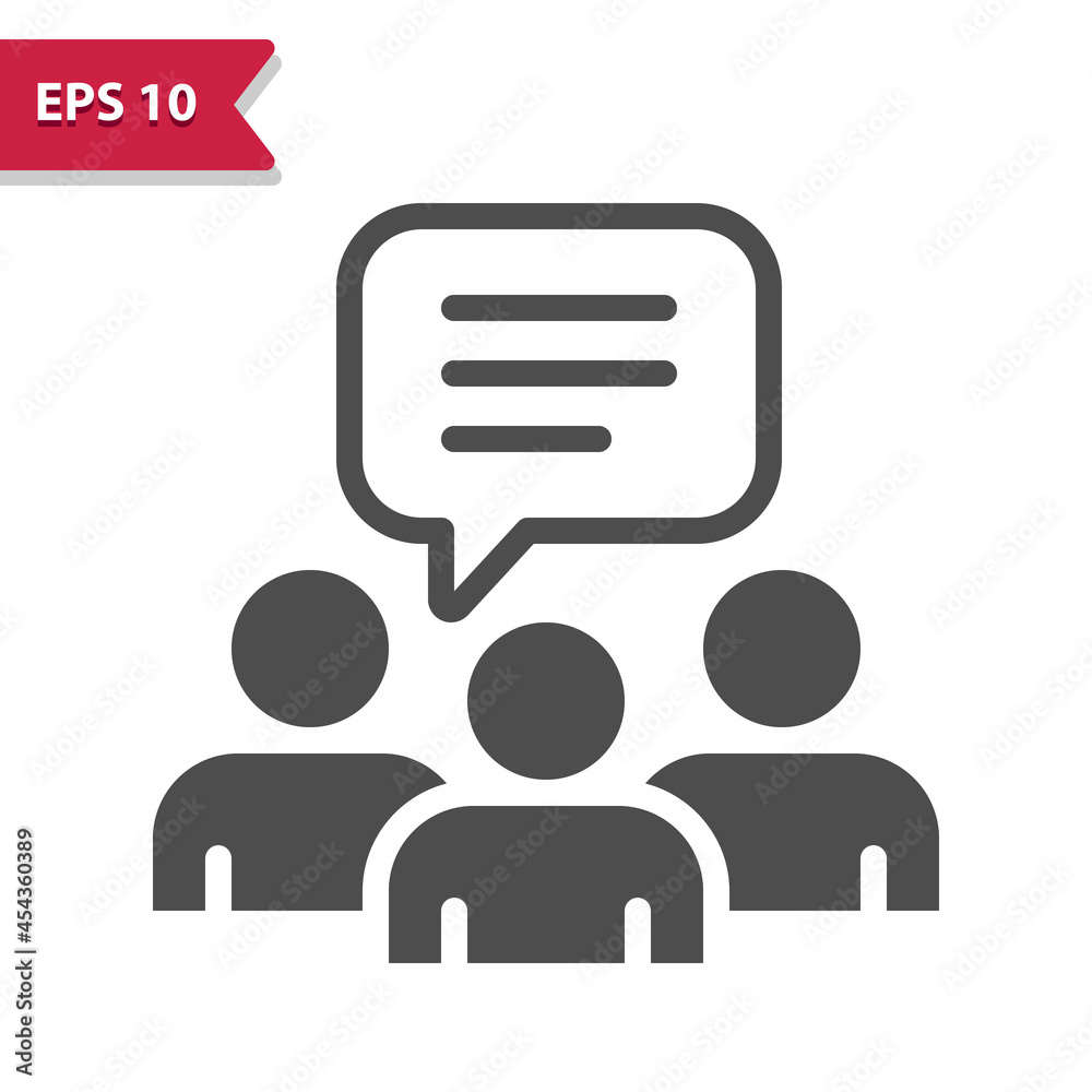 Group Of People Talking Icon