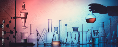 Obraz na płótnie Laboratory research w salonie