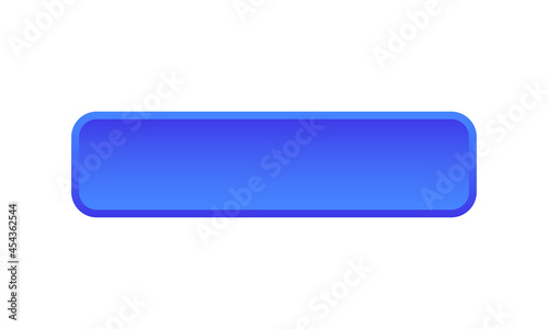 Blue vector button. Blank button for your text. Vector button isolated on white background.
