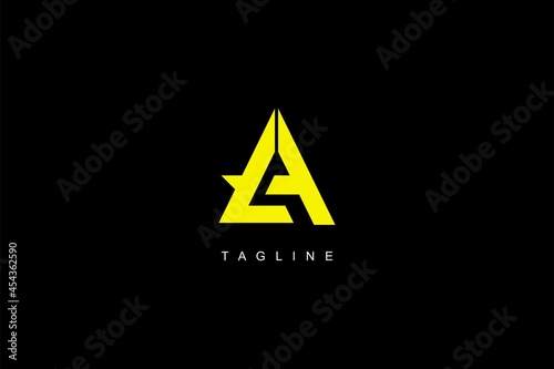 L, A, LA, AL. This letter L and A is designed in a modern masculine style, symbolizing masculinity, 

strength, passion. The symbol itself will looks nice as social media avatar and website identity.