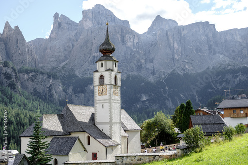 Church St. Vigilius in Colfosco , Dolomites, Italy