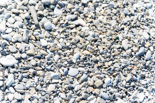  Background of wet pebbles on the beach