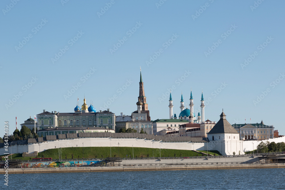 Territory of Kremlin in summer , Kazan, Russia