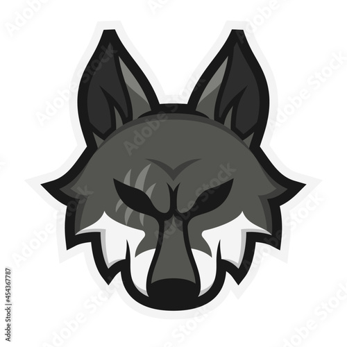 Wolf mascot head