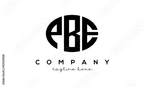 PBE three Letters creative circle logo design