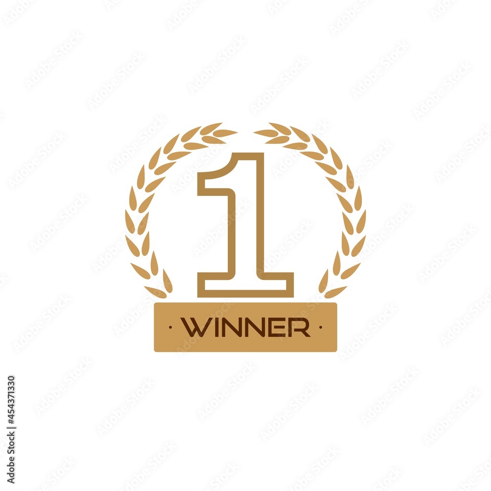 First place, number one, Winner icon isolated on white background First place, number one, Winner icon isolated on white background