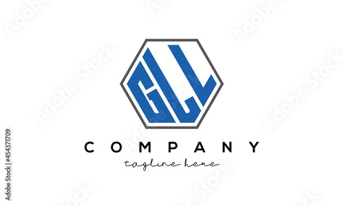 letters GLL creative polygon logo victor template	 photo