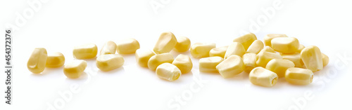 Sweet corn kernel in closeup