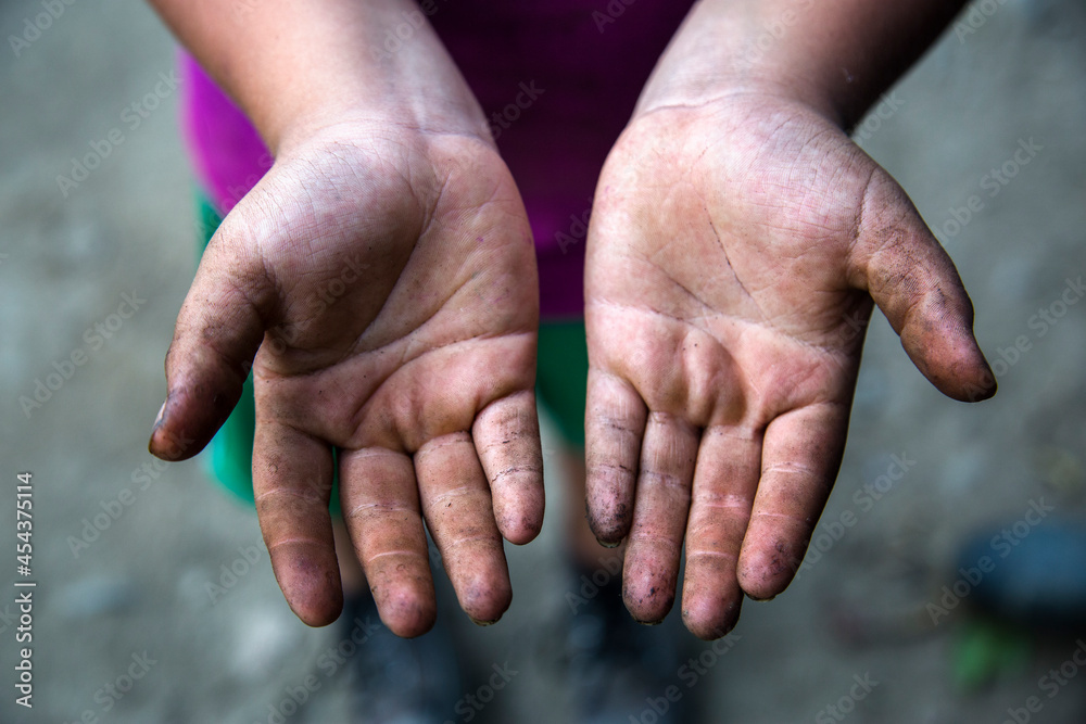 Fototapeta premium Manos de trabajo campesino