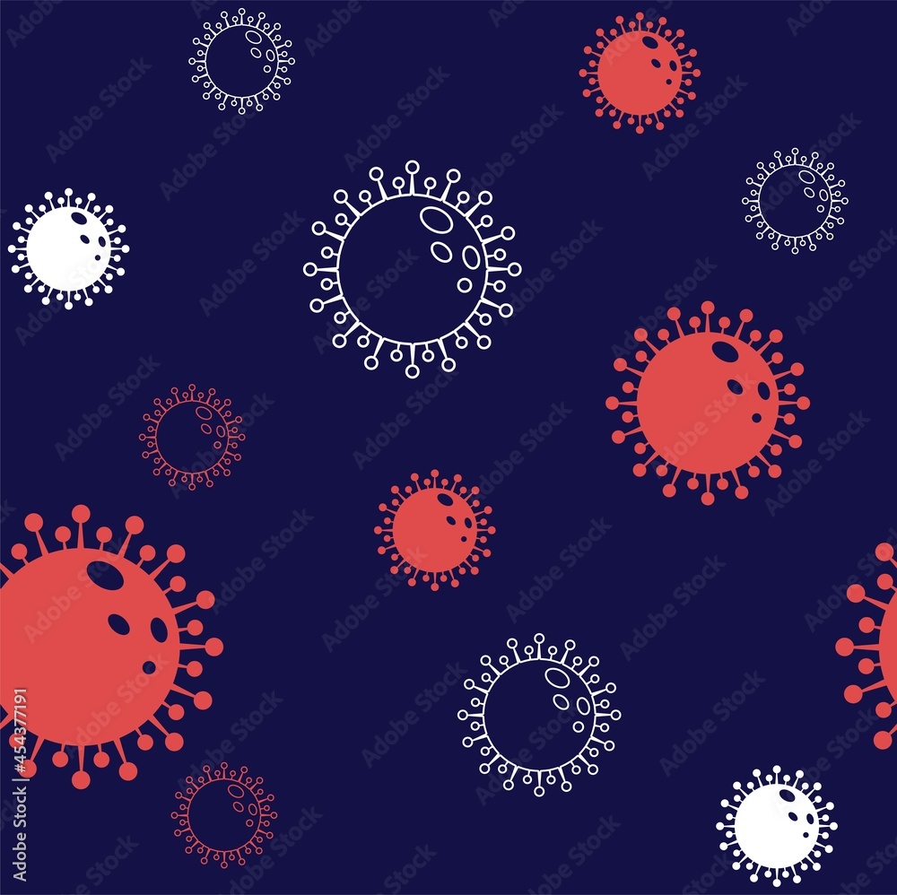 Vector seamless background, virus spread, covid Vector seamless background, virus spread, covid
