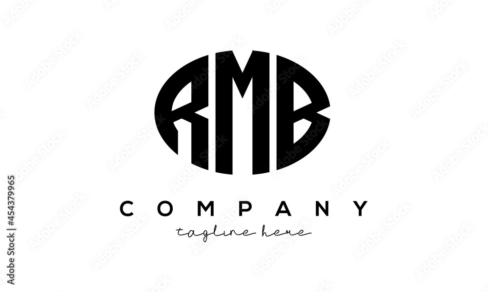 RMB three Letters creative circle logo design RMB three Letters creative circle logo design