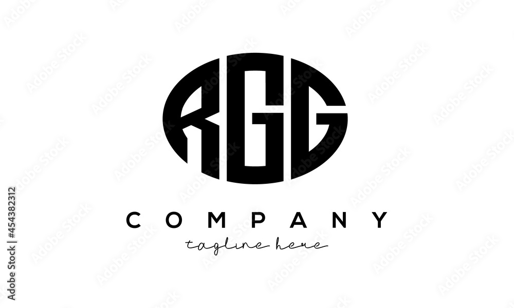 RGG three Letters creative circle logo design RGG three Letters creative circle logo design