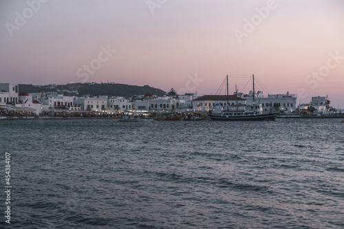 port at sunset mykonos © Keo