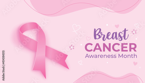 International day against breast cancer. Breast cancer awareness month October, Hand drawn Pink background