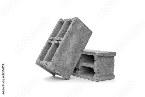 Photos Gray cement cinder block