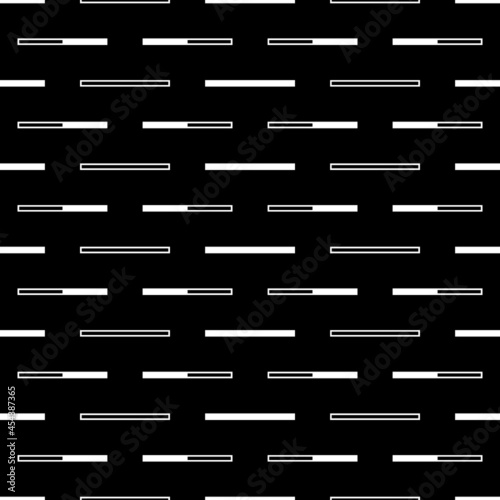 Bricks seamless pattern. Strokes background. Linear ornament. Blocks motif. Geometric image. Ethnic backdrop. Folk wallpaper. Tribal illustration. Geometrical textile print. Vector art.