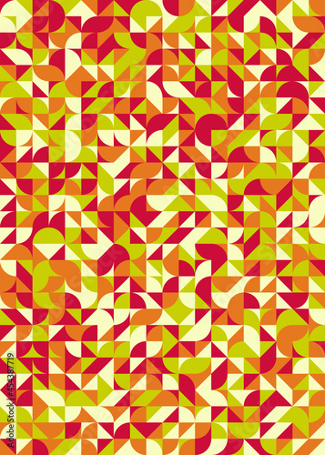 Abstract Geometric Pattern generative computational art illustration
