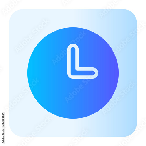 clock gradient icon