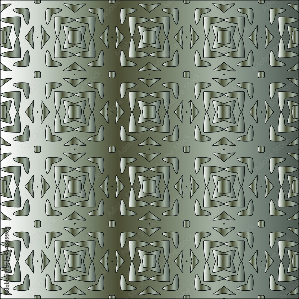 Metal textured plate. Steel industrial polished pattern.Silver metal gradient pattern background