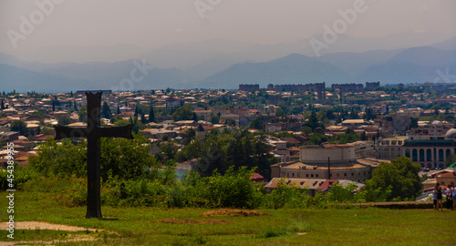 KUTAISI, GEORGIA: Landscape with a view of the city of Kutaisi from the Bagrati Cathedral.