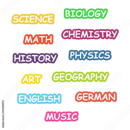 School Subject Labels5