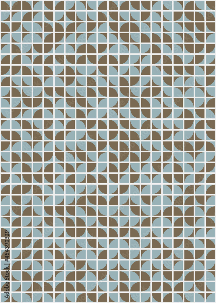 Fototapeta premium Abstract Geometric Pattern generative computational art illustration