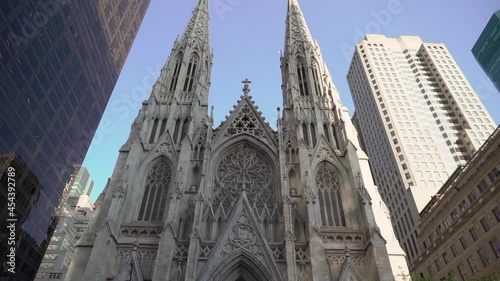 St. Patrick cathedral in New York. Catholic church in center of Manhattan. photo