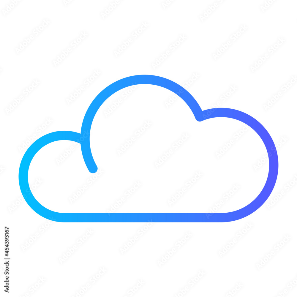 cloud gradient icon cloud gradient icon