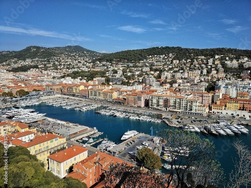 Marina in the center of Nice, France