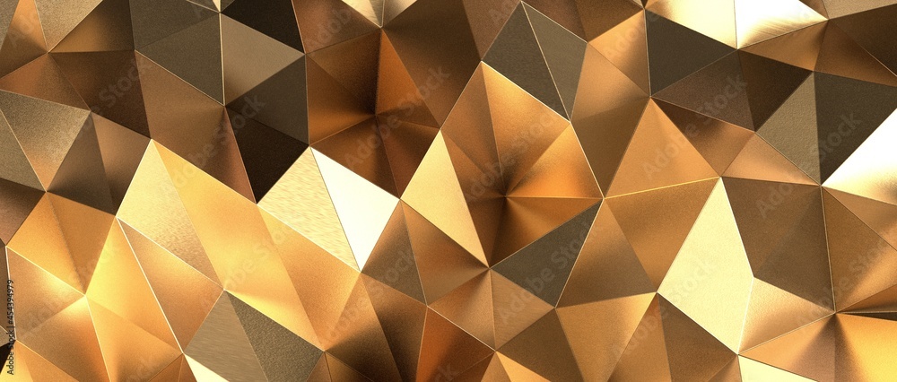 gold Abstract mosaic background, gold polygon background, abstract background