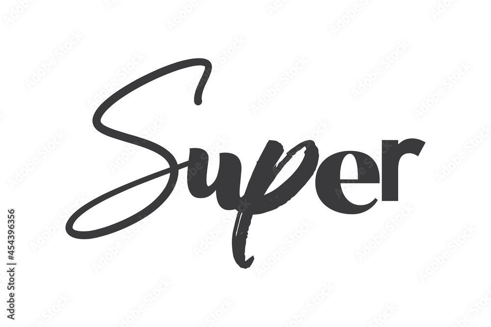Modern, playful, bold typographic graphic design of a word Modern, playful, bold typographic graphic design of a word
