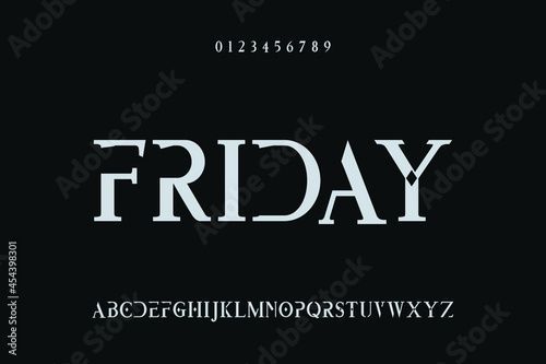 minimal  font.Vector of colorful stylized font and alphabet, Vector of colorful stylized font and alphabet Typography urban style silver and golden fonts for technology, digital, vector illustration
