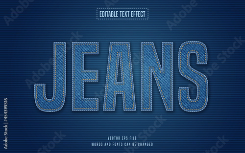 Jeans text style effect