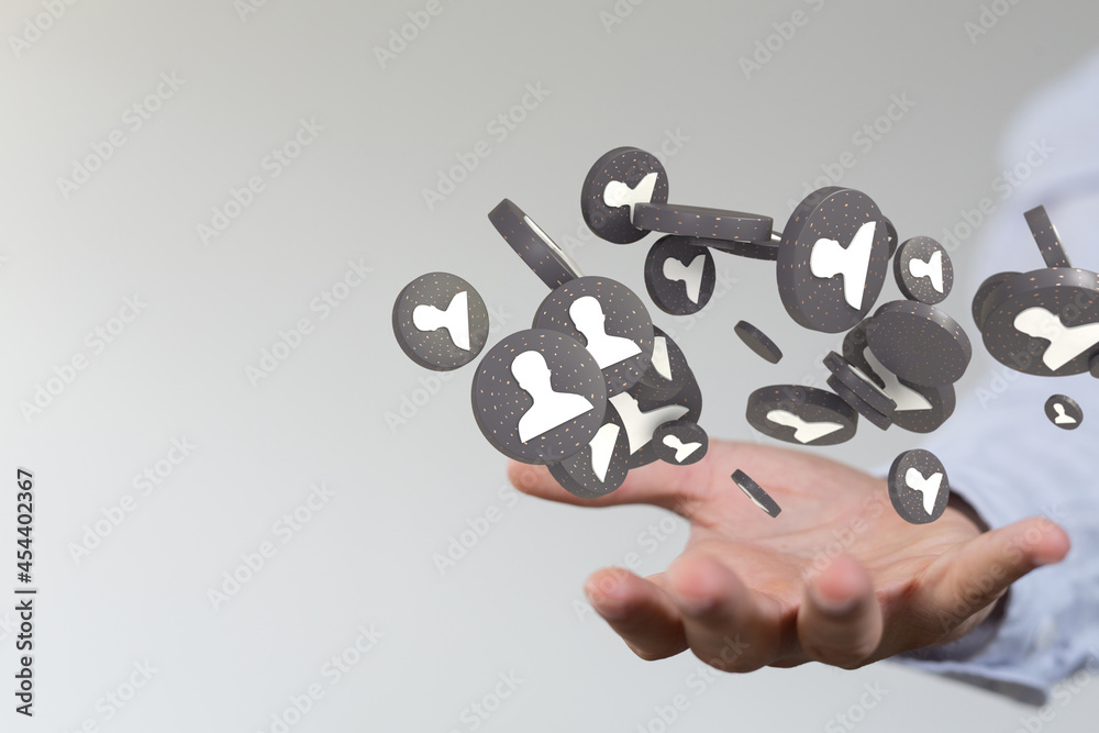 using social network connection 3D rendering using social network connection 3D rendering