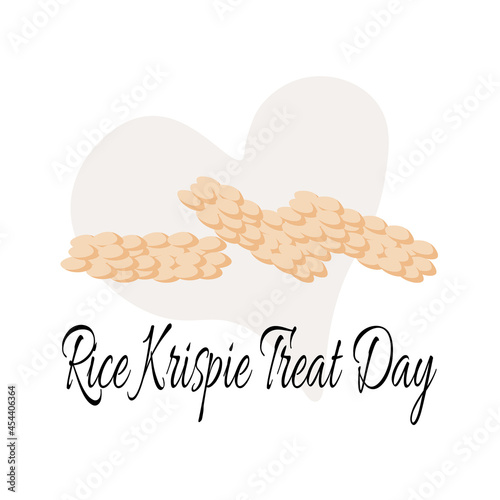 Rice Krispie Treat Day, idea for a poster or menu design