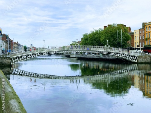 Photography bridge over the river
