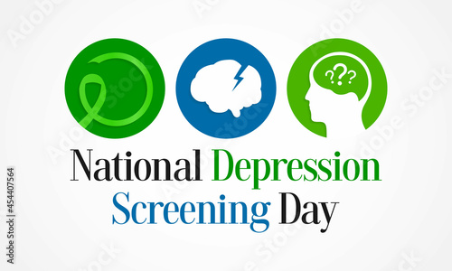 National Depression Screening day is observed every year in October, to raise awareness about mental health disorders in an effort to eliminate the stigma and provide better access to treatment. 