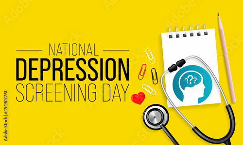 National Depression Screening day is observed every year in October, to raise awareness about mental health disorders in an effort to eliminate the stigma and provide better access to treatment. 