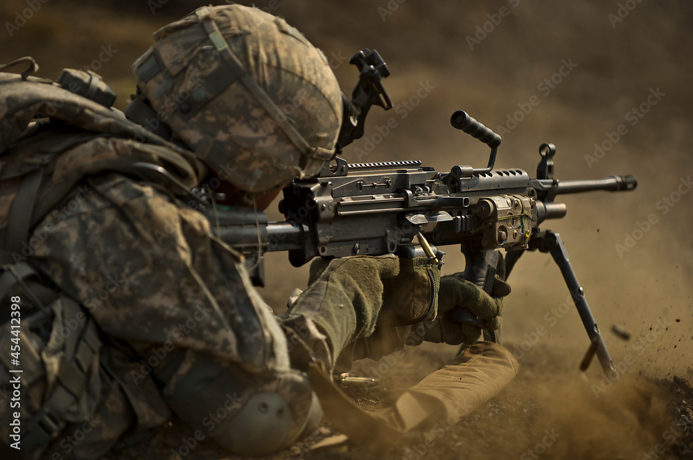 Military pointing gun Military pointing gun
