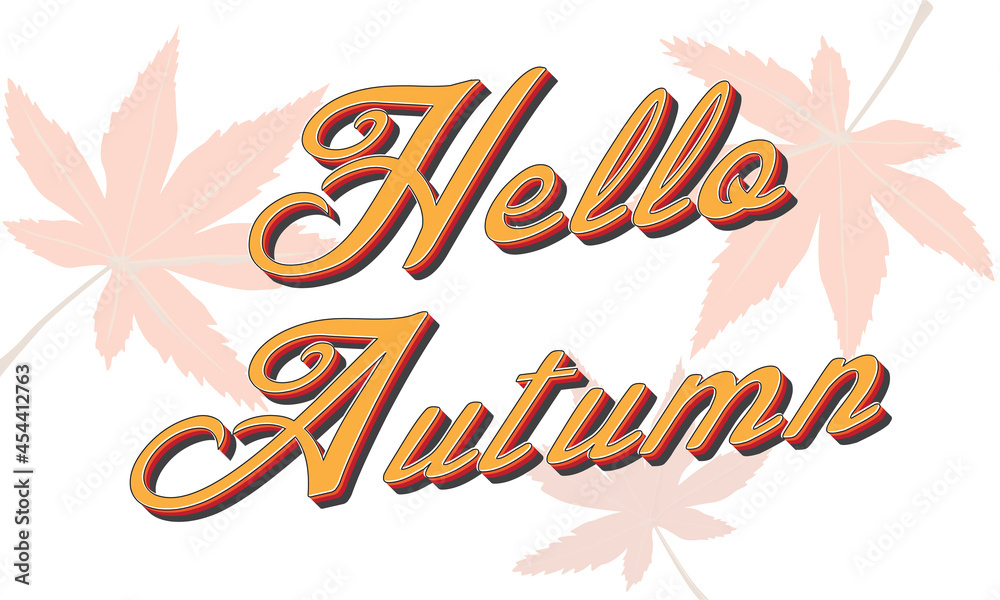 Fototapeta premium Autumn style editable text effect on background