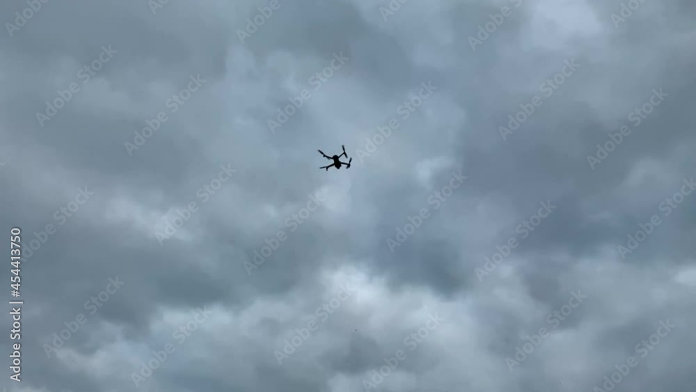 The drone quickly takes off into the air and accelerates into the distance. The drone quickly takes off into the air and accelerates into the distance.