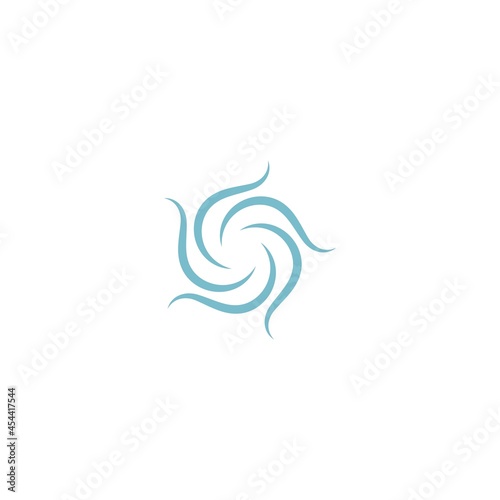 Fototapeta Naklejka Na Ścianę i Meble -  Wind icon logo design template vector