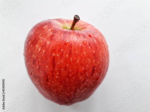 red apple isolated on white background