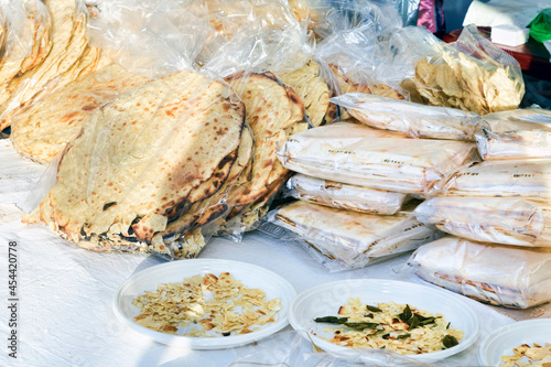 Italian regional bread pane Carasau, typical thin and crunchy Sardinian bread with many nutritional properties