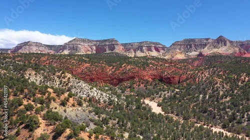 2021 - Excellent aerial shot of the Vermilion Cliffs National Monument in Arizona. photo