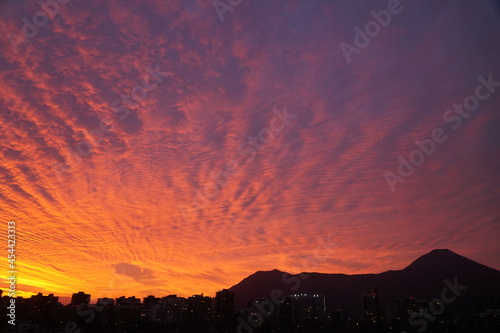 Sunset in Santiago  Chile